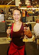 Аня Абраменкова с призами Рашели из Зоосферы